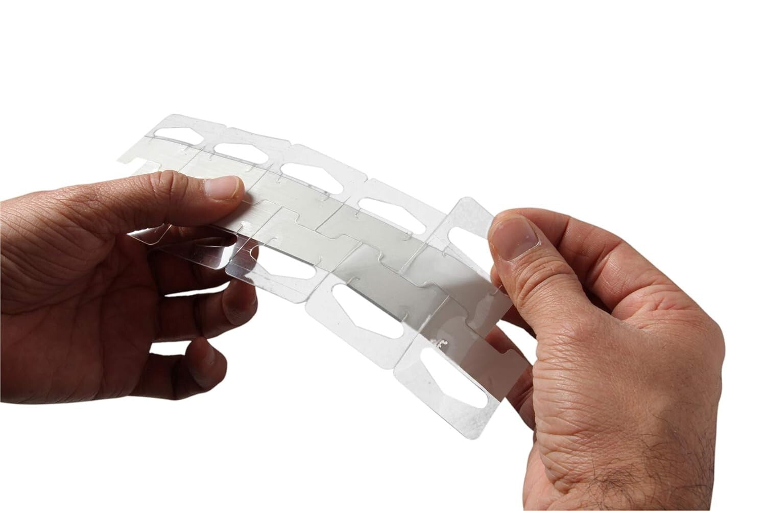 1000 Premium Clear Retail Hang Tabs - Easy Application, Ideal for Merchandising