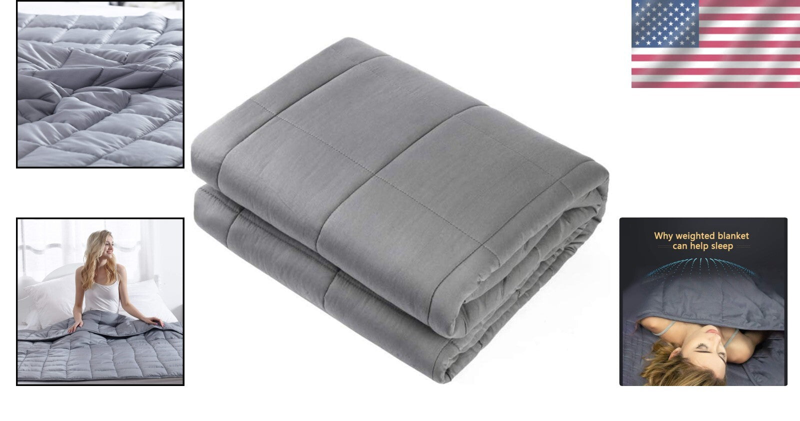 Breathable Microfiber King Size Weighted Blanket - Optimal Comfort 78"x85"