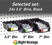 Load image into Gallery viewer, Efficient 24-Pack Heavy Duty Bins for Pegboards - Organize Your Workspace