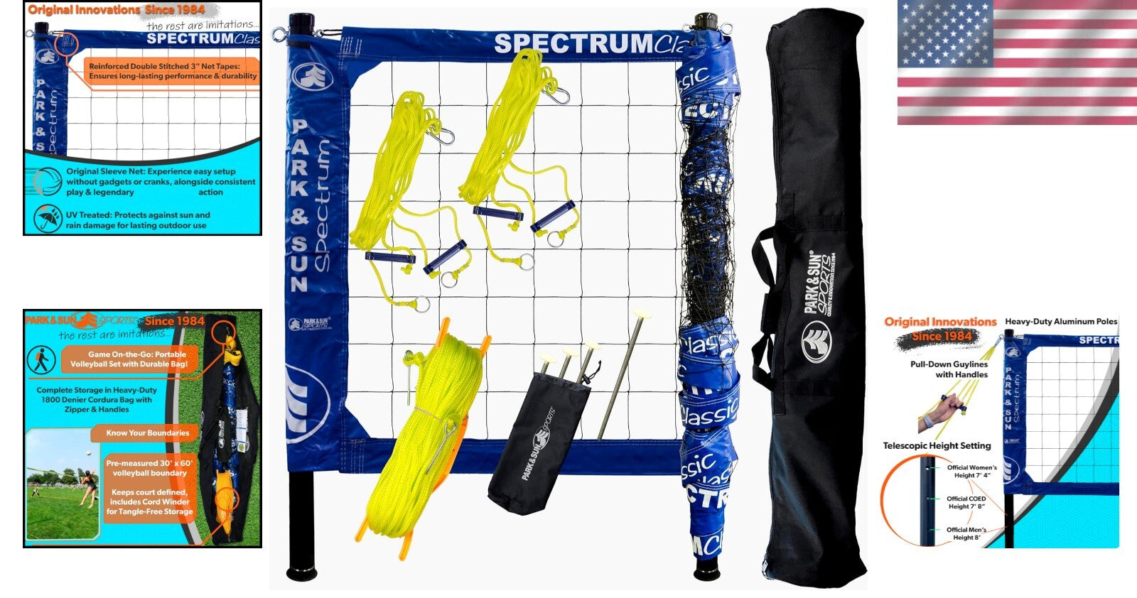 Lightweight Portable Volleyball Net with Reinforced Tension for Competitive Play