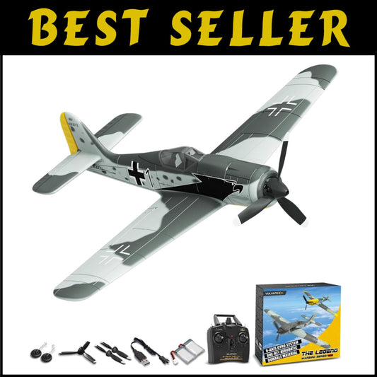 4CH RC FW190 Fighter Plane - Stable, Aerobatic, Ready-to-Fly Adventure