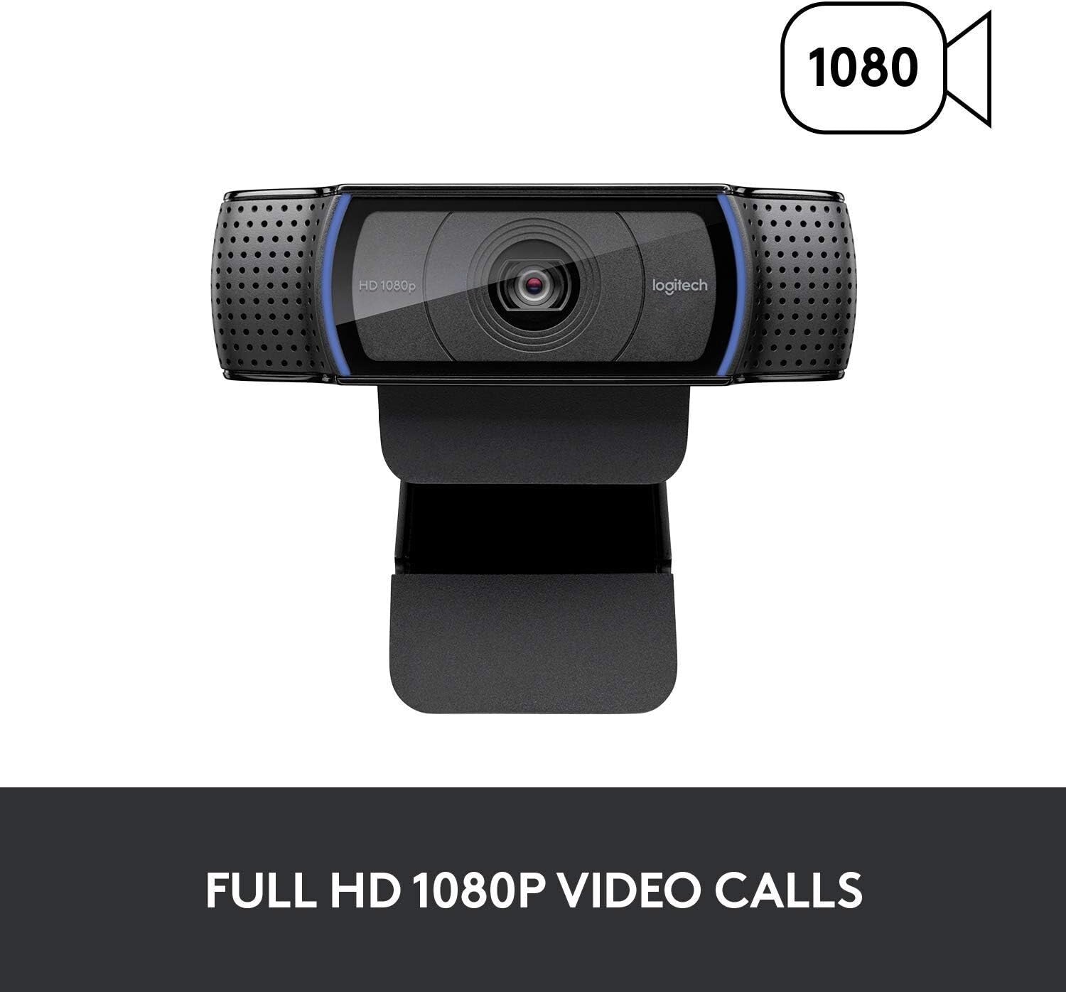 C920x Full HD Webcam: Crisp Video & Audio, Perfect for Streaming & Conferencing