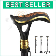 Load image into Gallery viewer, Multi-Purpose Telescopic Walking Cane - Adjustable Height with Emergency Alarm