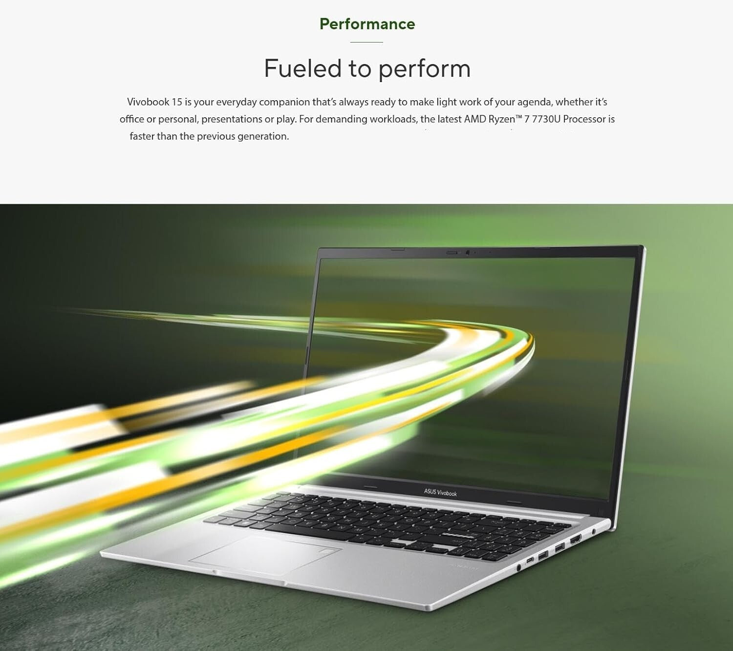 Powerful 15.6-Inch Vivobook with Ryzen 7, Backlit KB & Full HD for Work and Play