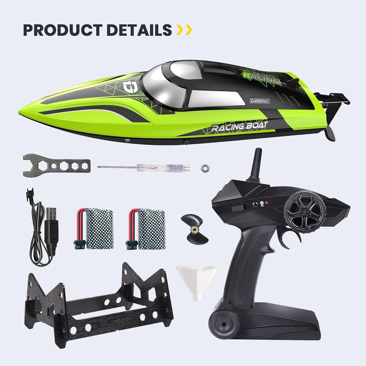 2.4GHz Racing RC Boat - Self-Righting & Auto-Pilot Mode for Ultimate Fun