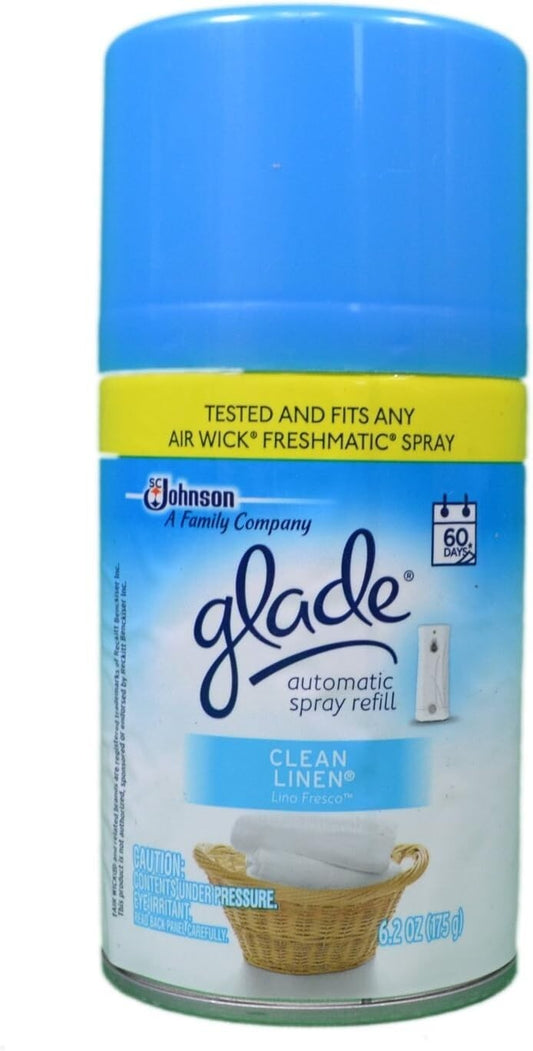 Clean Linen Automatic Spray Refill - 8 oz. Air Freshener for Lasting Freshness