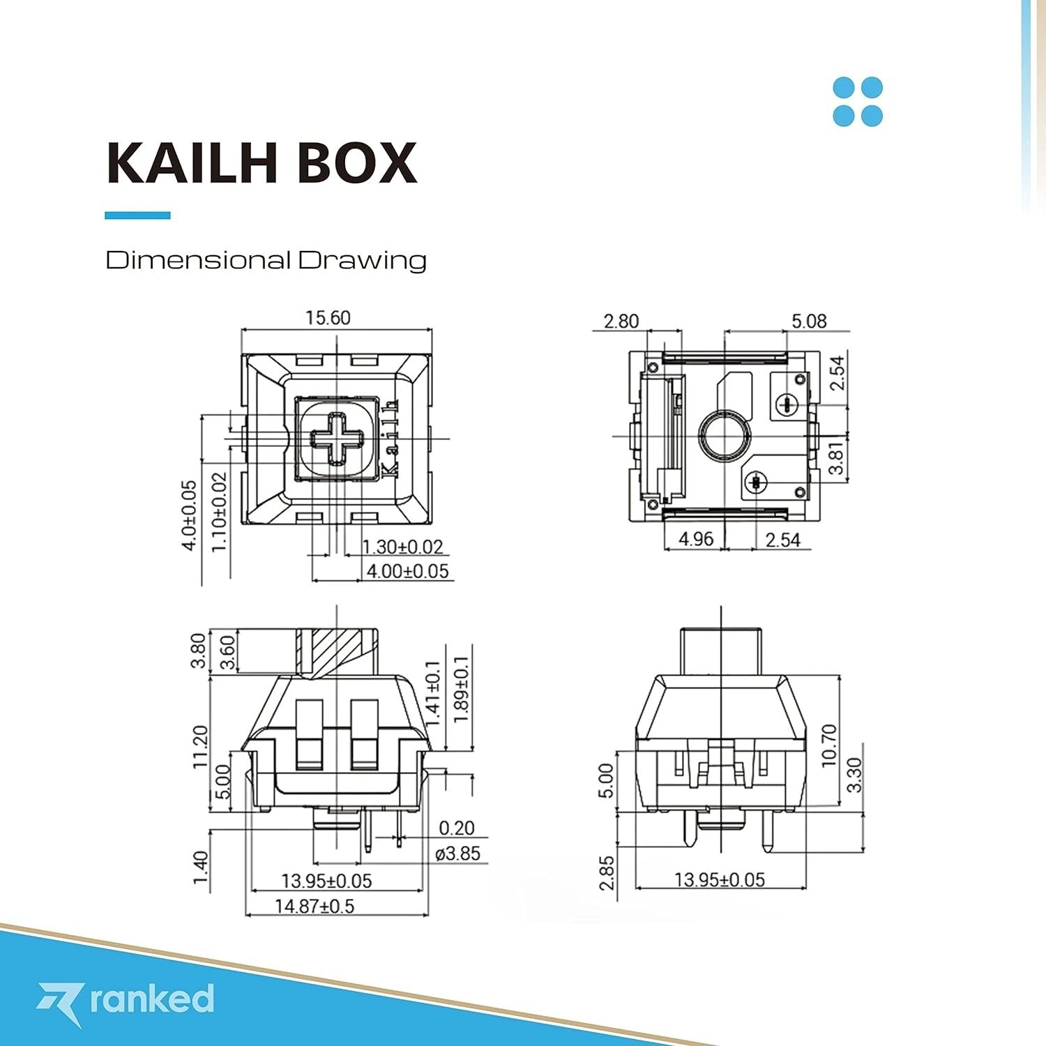Professional Gaming Switches: 90 Kailh Box Jade for High-Performance Keyboards