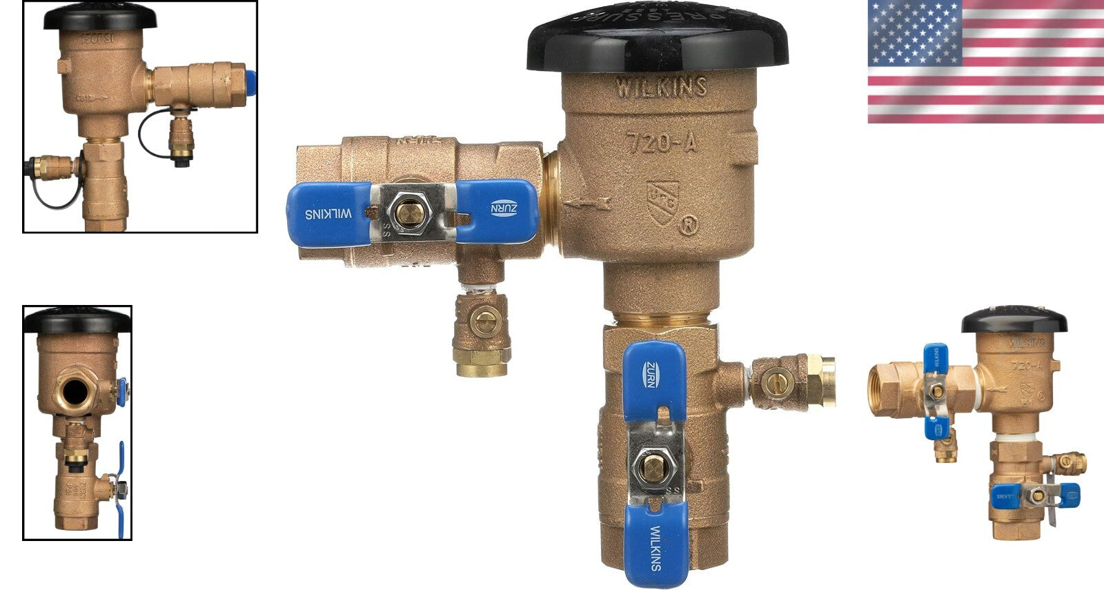 Dependable 1" Vacuum Breaker Assembly - Bronze for High Pressure Applications