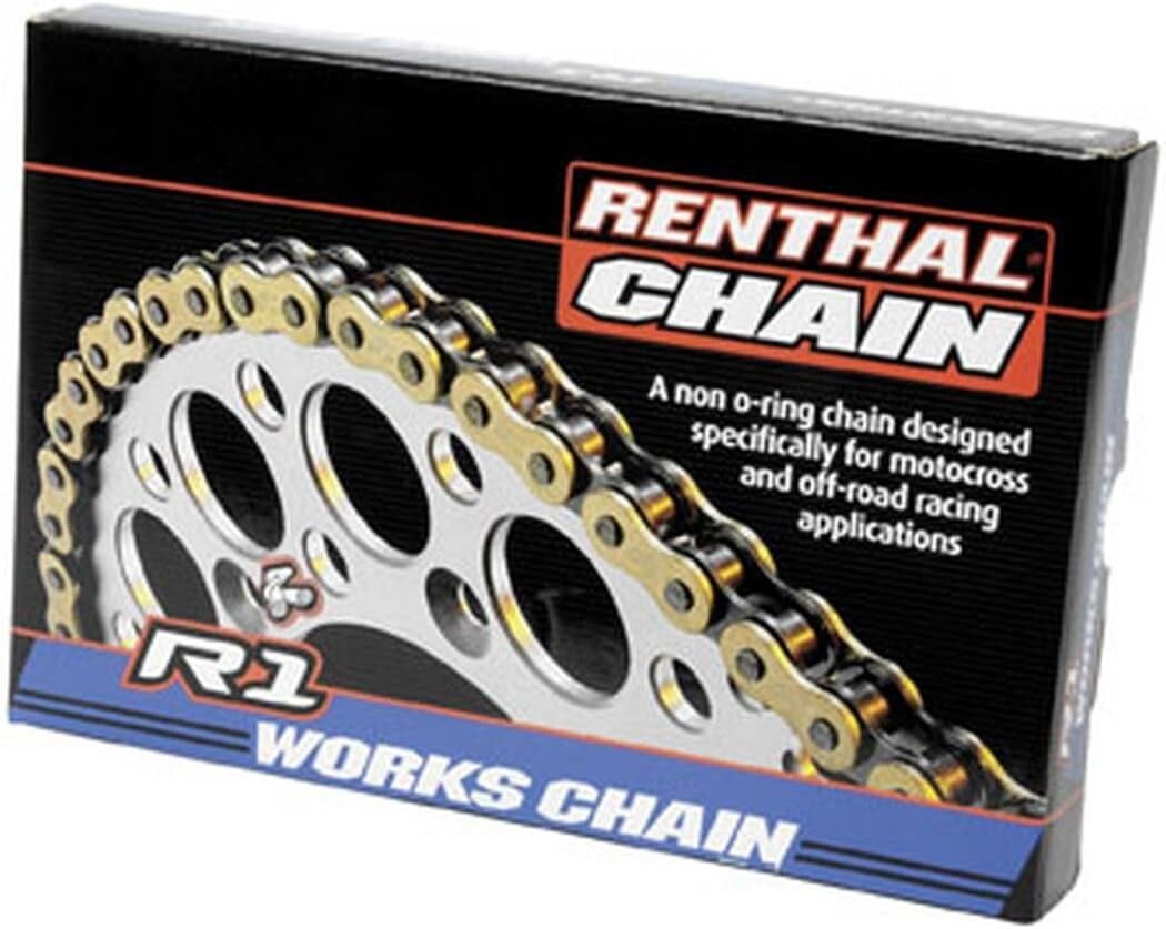 Durable 520-Pitch Motorcycle Chain - 114 Links for Enhanced Off-Road Performance