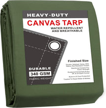 Load image into Gallery viewer, Heavy Duty 12'x20' Tarp with Reinforced Corners - Ideal for Camping and Canopy