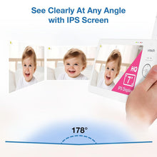 Load image into Gallery viewer, 7" Digital Video Baby Monitor with Two Cameras &amp; Pan Tilt Zoom - HQ Quality
