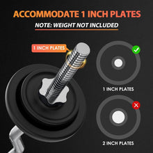 Load image into Gallery viewer, Nickel-Plated 47" EZ Curl Bar with Non-Slip Grip - Ideal for Strength Training