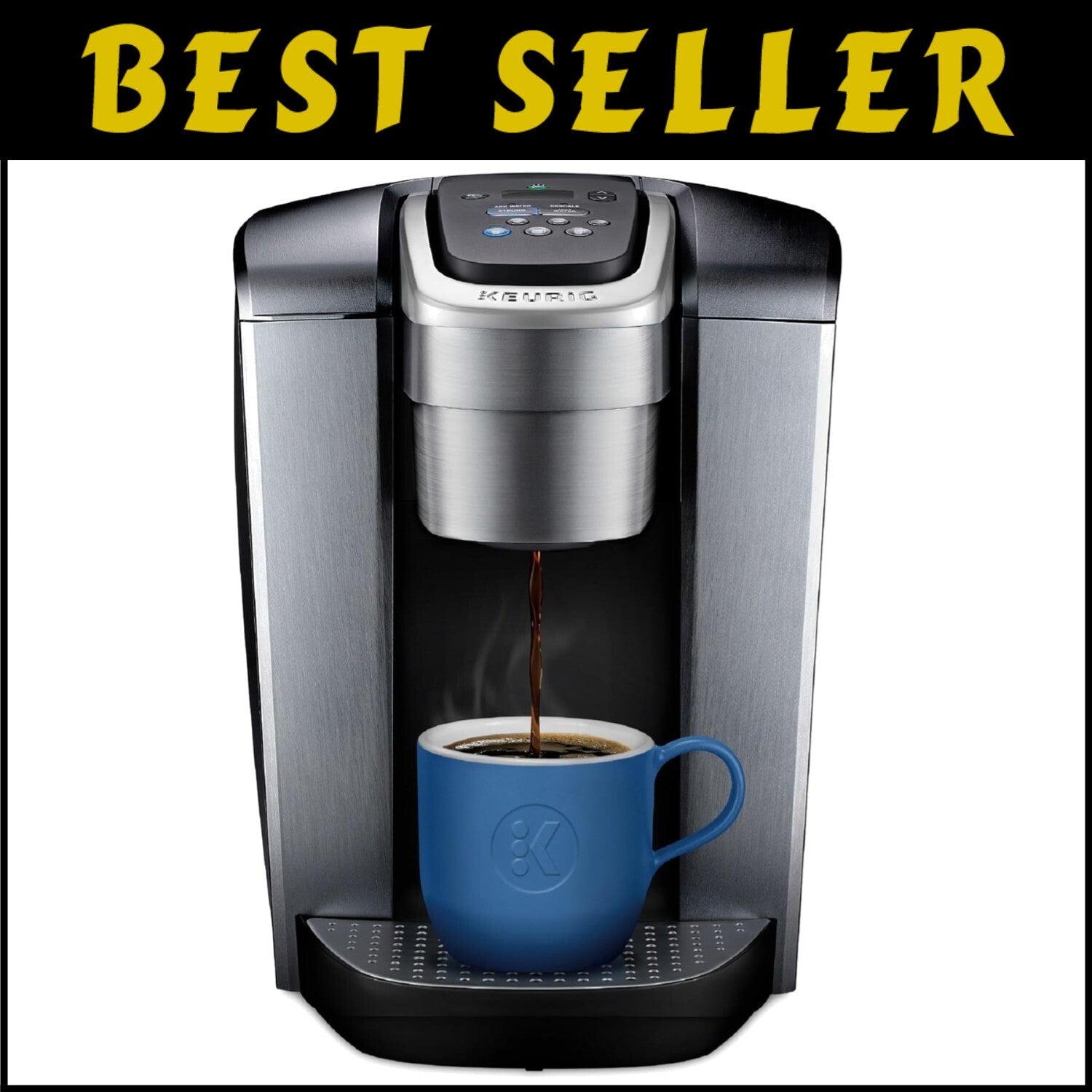 Versatile Single Serve Coffee Maker with Iced Setting & 75oz Water Reservoir