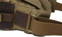Load image into Gallery viewer, Vintage Military Leather Canvas Messenger Bag - Durable 13-Inch Laptop Carrier
