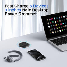 Load image into Gallery viewer, Versatile Desktop Power Station - 40W Charging Solution with Flush-Mount Design