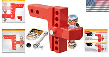 Load image into Gallery viewer, Heavy-Duty Adjustable Trailer Hitch for 2.5-Inch Receivers - 18,500 LBS GTW
