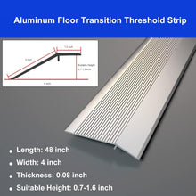 Load image into Gallery viewer, Heavy-Duty Aluminum Threshold Ramp, 48” Floor Transition Strip for Safe Entry
