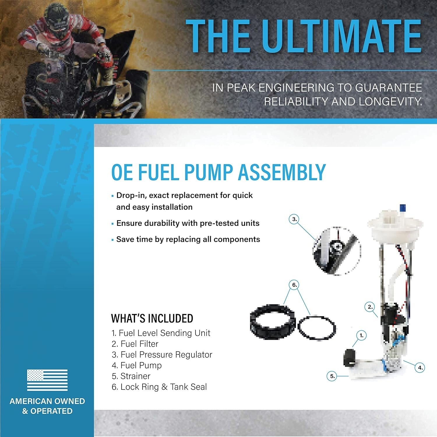 Complete OEM Fuel Pump Replacement Kit for Polaris Ranger Vehicles 2011-2022