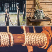 Load image into Gallery viewer, Thick 10mm Jute Rope - 164ft Eco-Friendly Twine for DIY and Gardening Projects