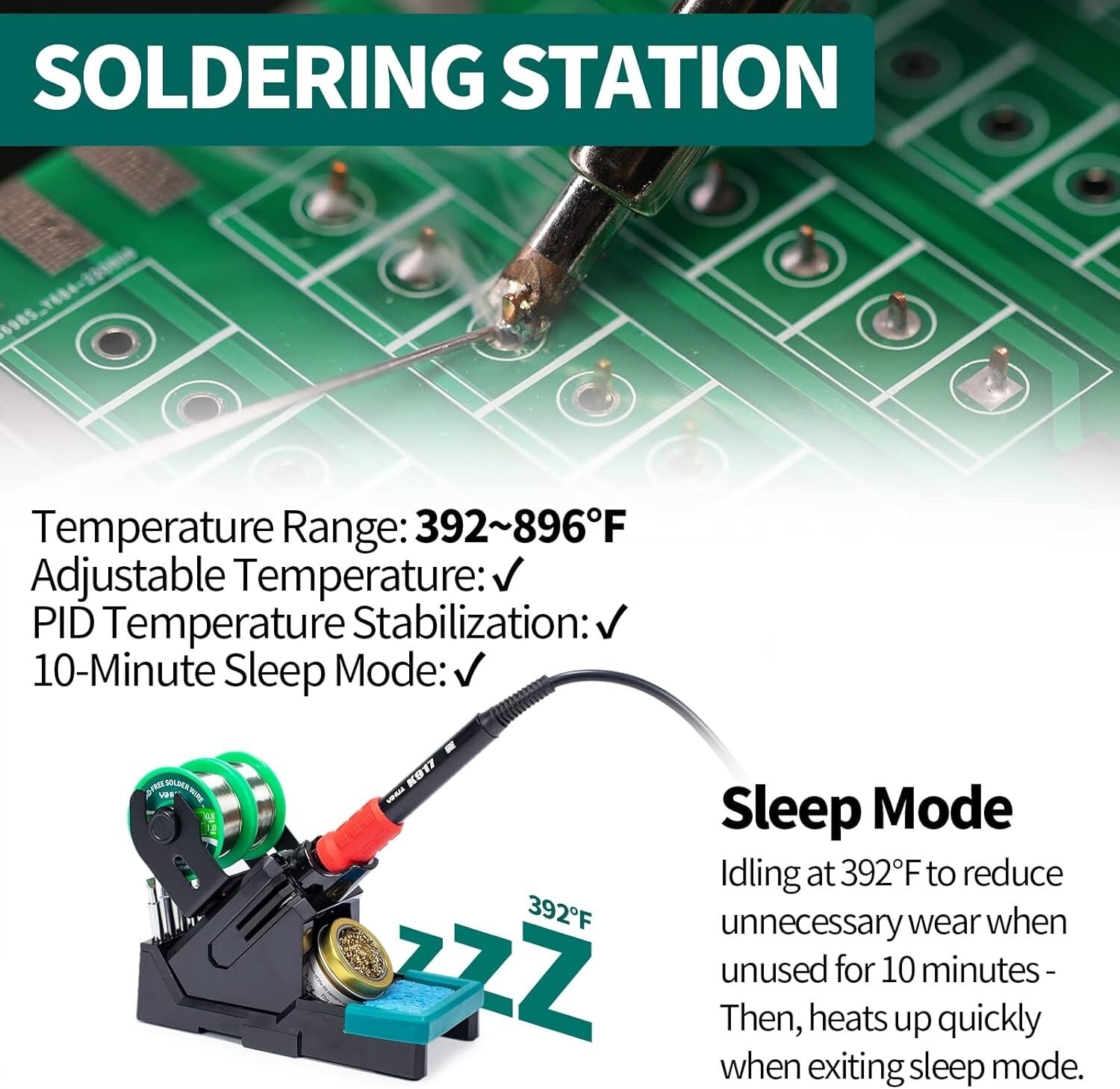EVO 110W 2-IN-1 LCD Soldering Station & Hot Air Kit with Adjustable Temperature