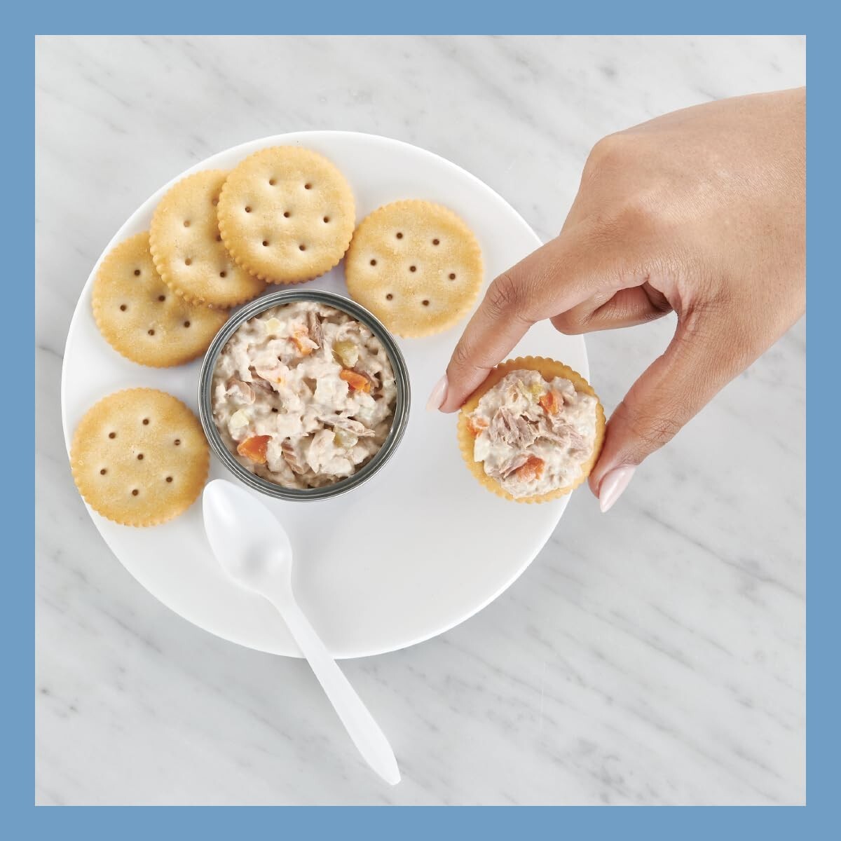 12-Pack Ready-to-Eat Tuna Salad Kits with Crackers - Quick & Delicious Meals