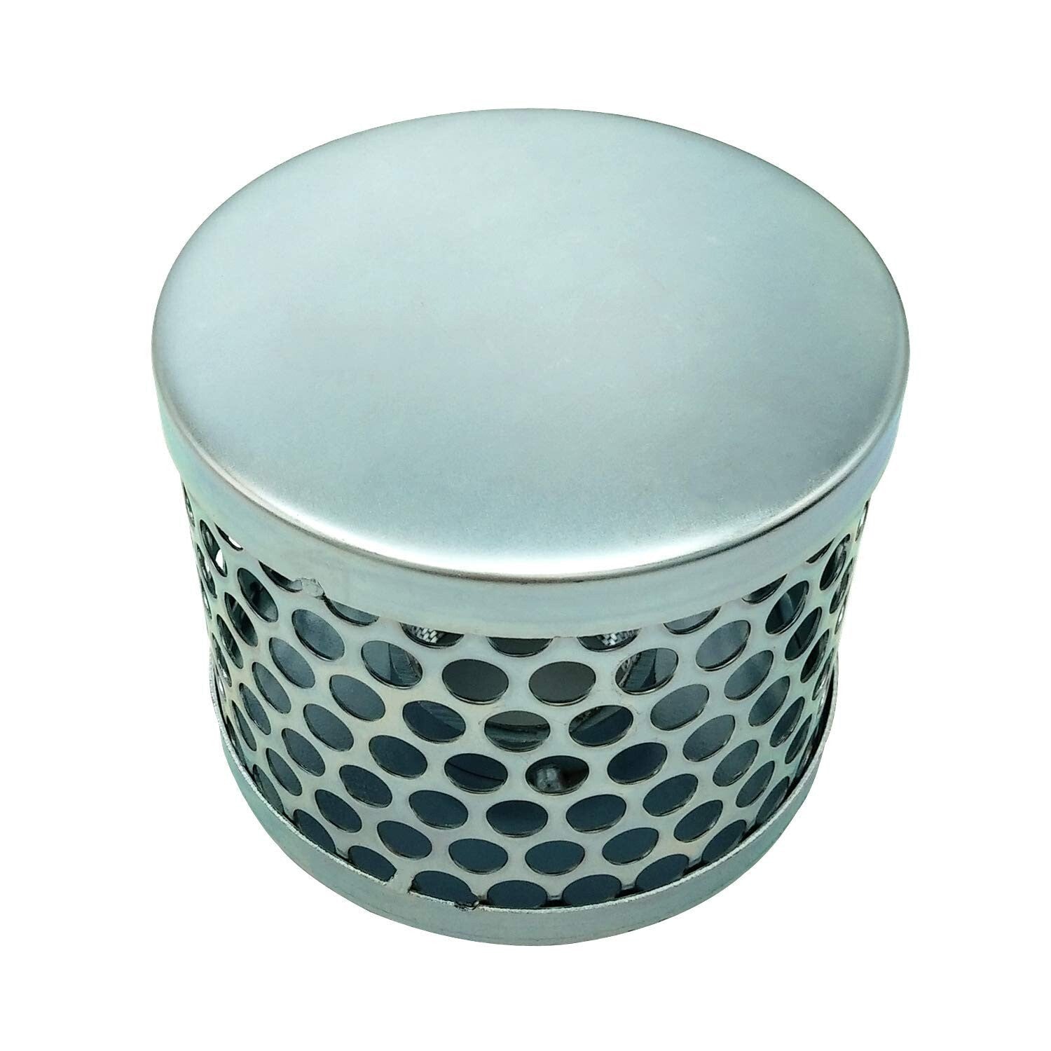 Heavy-Duty Plated Steel 4-Inch Round Hole Strainers for Reliable Pump Protection