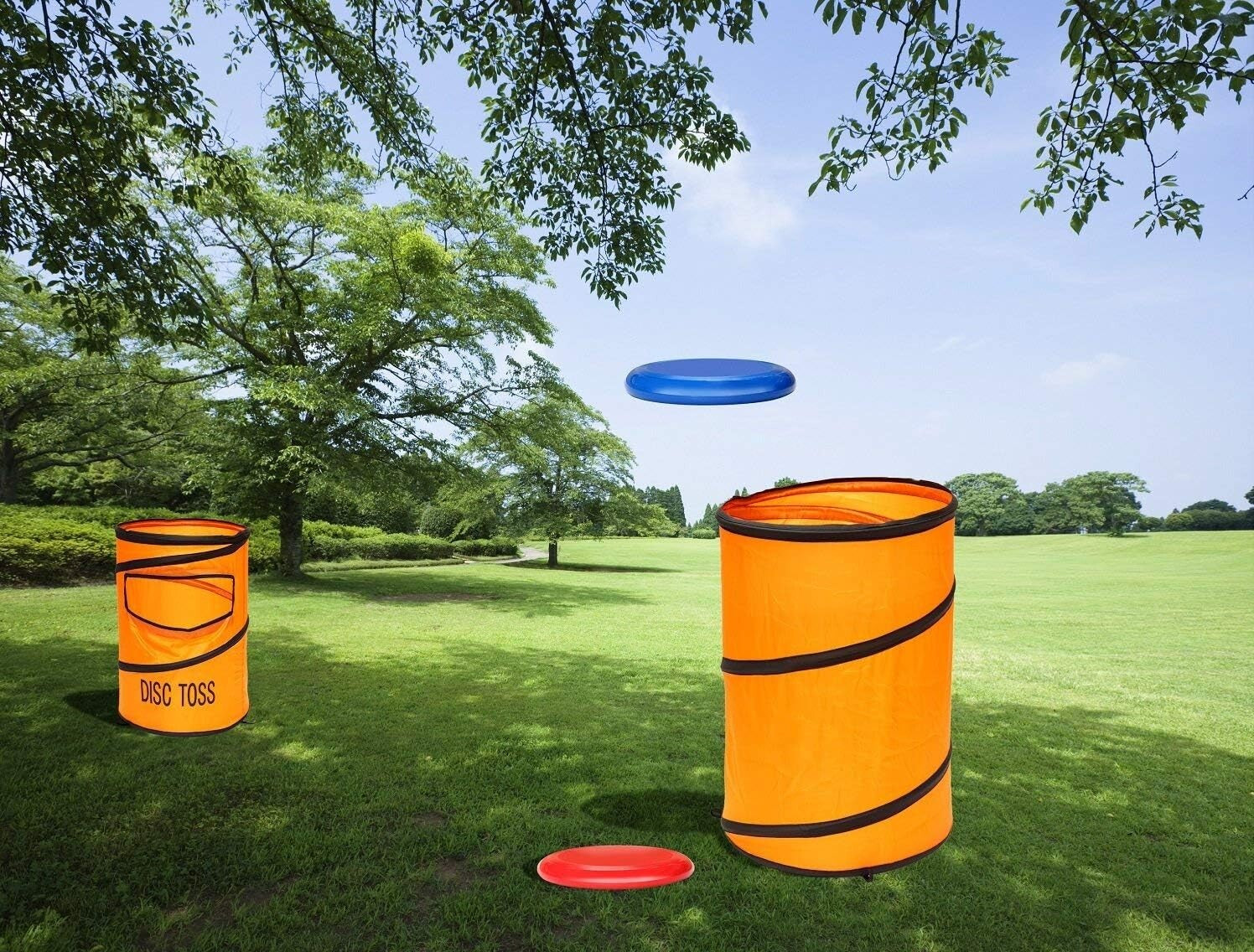 Durable Disc Toss Game Set - 2 Targets & 10 Pieces for Outdoor Gatherings