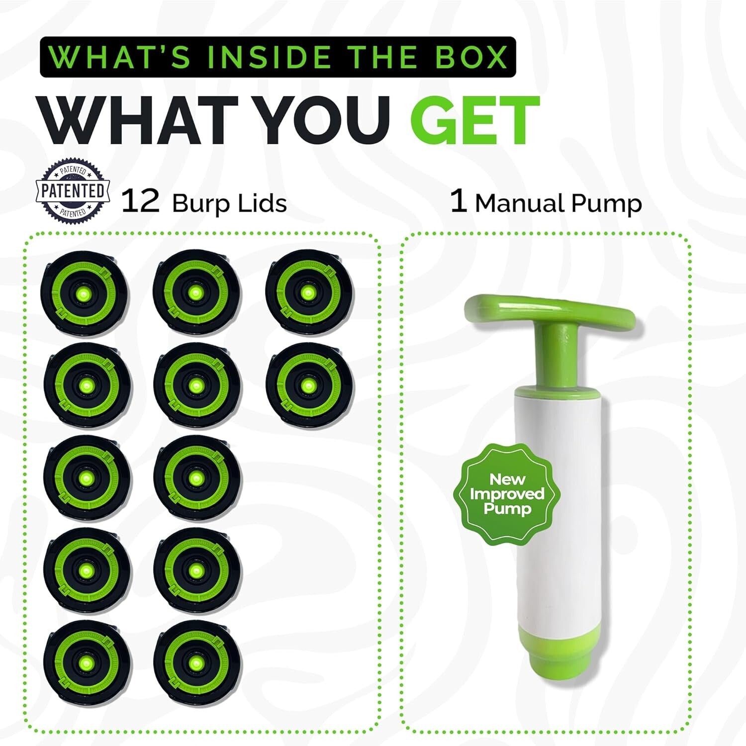 Enhanced 12-Lid Kit for Mason Jars - Effortless Vacuum Sealing with Tracker