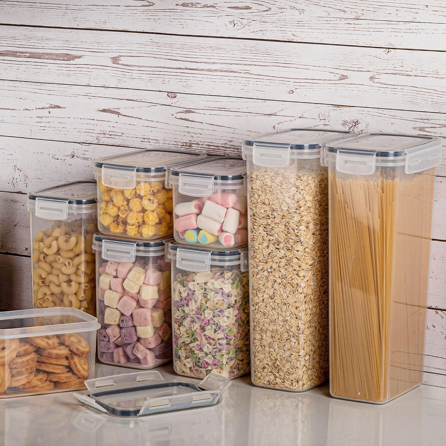 4 Size Combinations 32pcs Airtight Food Storage Containers - Keep Food Fresh
