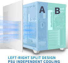Load image into Gallery viewer, Mid Tower ATX PC Case with 6 ARGB Fans - 270° Tempered Glass Design