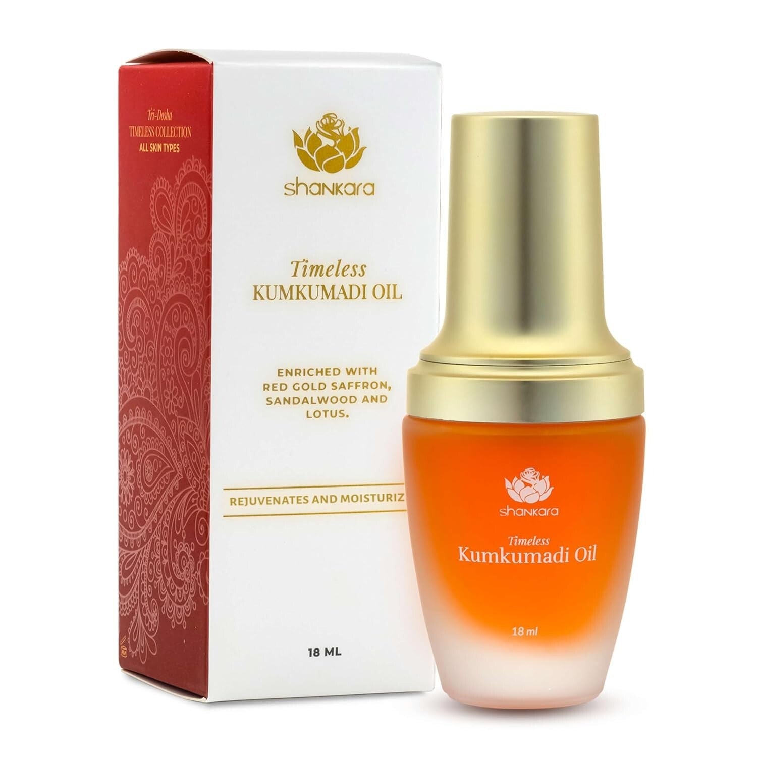 Radiant Kumkumadi Oil with Pure Saffron & Herbs - 18ml Luxurious Face Oil
