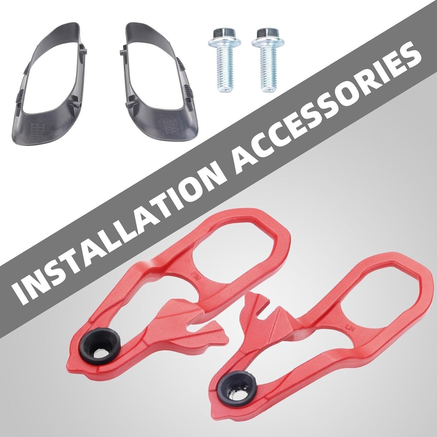 Durable Red Tow Hooks Set for 2019-2024 RAM 1500 - Easy Installation Included