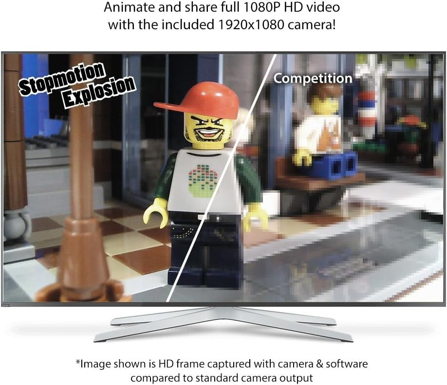 All-in-One Stop Motion Animation Kit - 1080P Camera, Software & Instructions