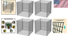 Load image into Gallery viewer, 4-Pack Heavy-Duty Wire Plant Protectors - 14.8" Square Animal Cages