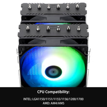 Load image into Gallery viewer, Efficient 6 Heat Pipe ARGB Air Cooler for AMD &amp; Intel - Peerless Assassin 120 SE