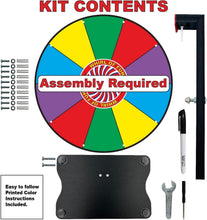 Load image into Gallery viewer, Miniature 12-inch Prize Wheel with Stand - Perfect for Classrooms and Parties