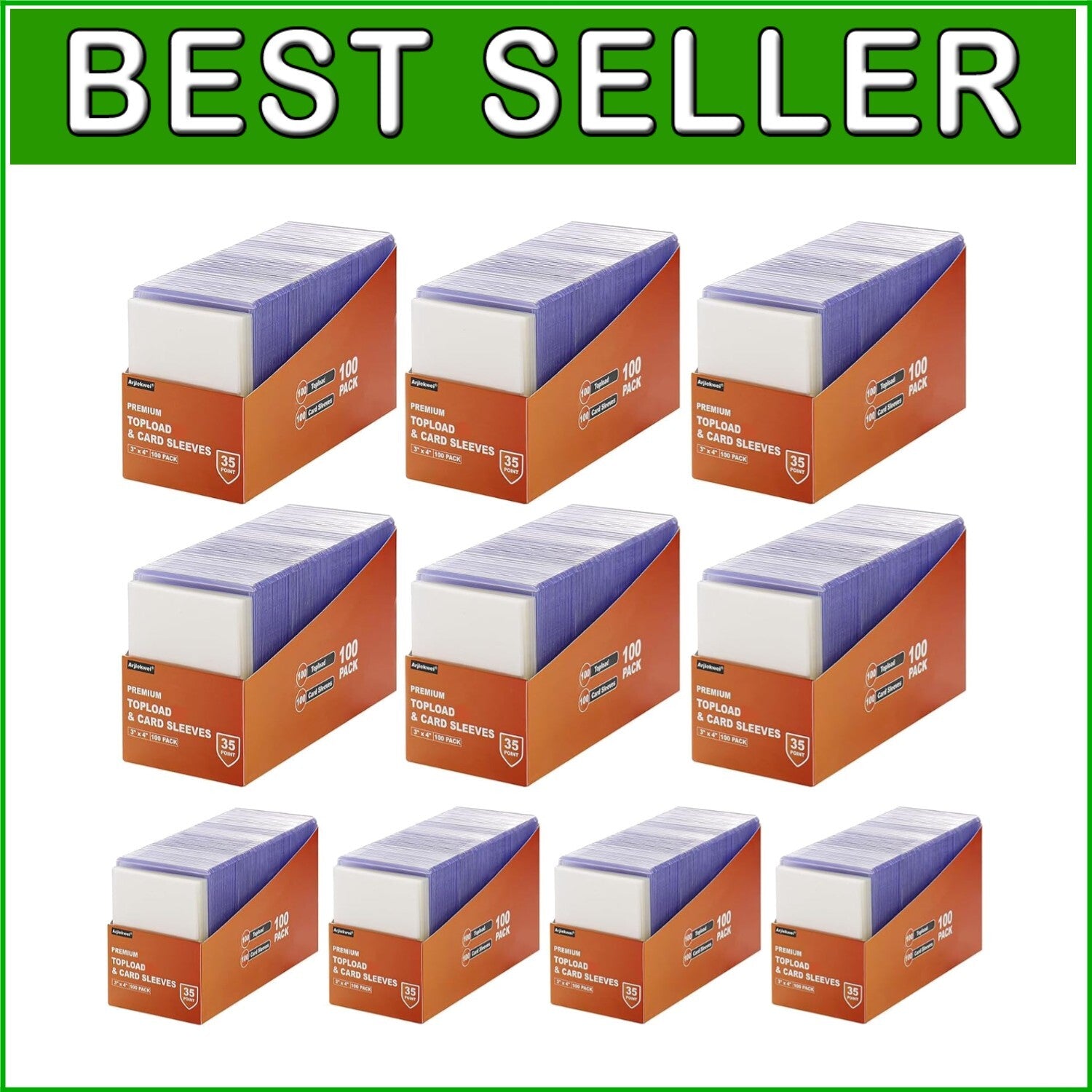 2000 Standard Card Sleeves Set: Clear Hard & Soft Protectors for Card Collectors