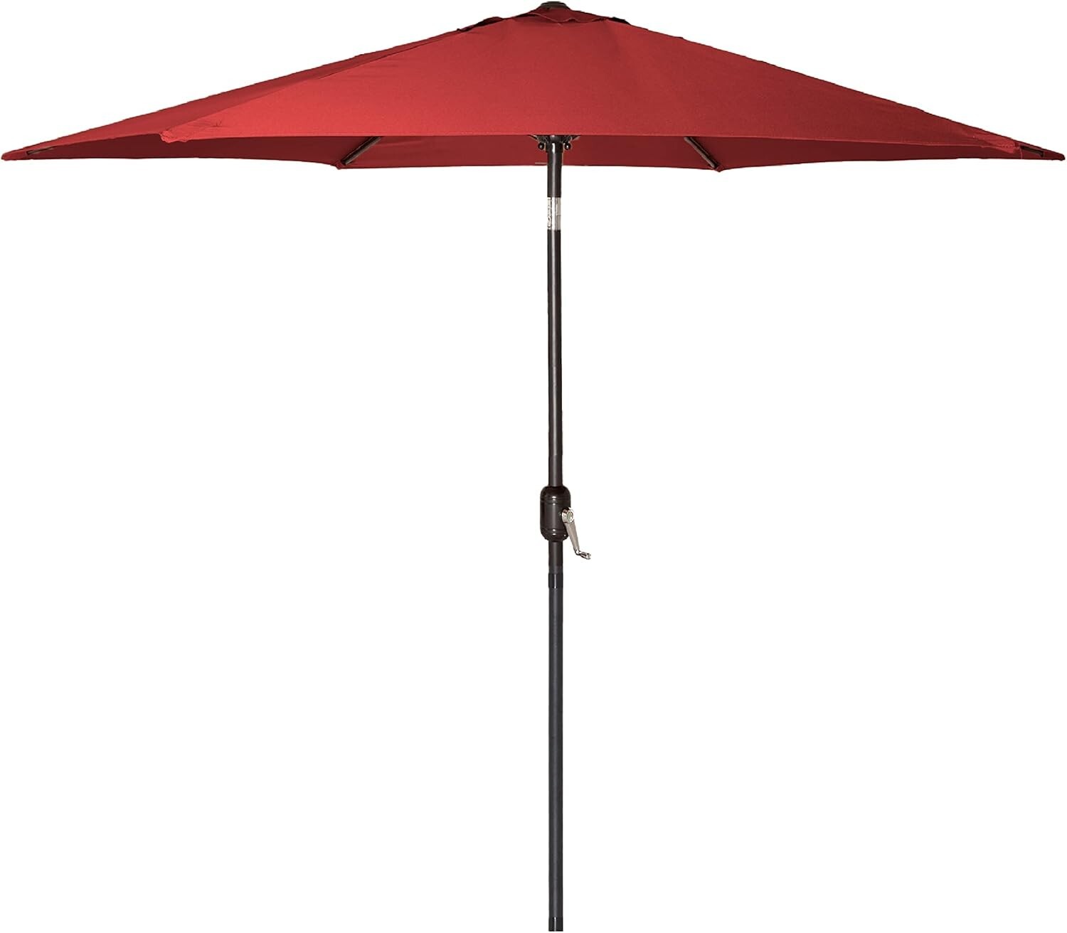 Durable 6 Ft Umbrella with Easy Crank and Tilt - Wine Red for Outdoor Spaces