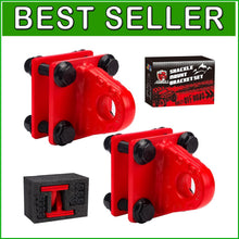 Load image into Gallery viewer, Premium 2 Pack D-Ring Shackle Bolts with Protective Coating for Trucks &amp; ATVs