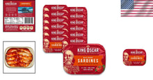 Load image into Gallery viewer, Gourmet Wild Caught Sardines in Tomato Sauce, 3.75oz Cans - 12 Pack Convenience