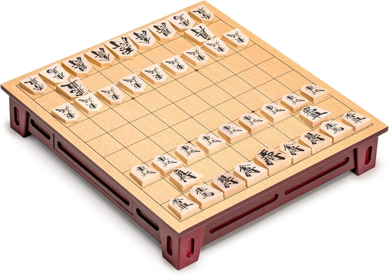 Deluxe Japanese Chess Game Set with Elegant Design and Koma Playing Pieces
