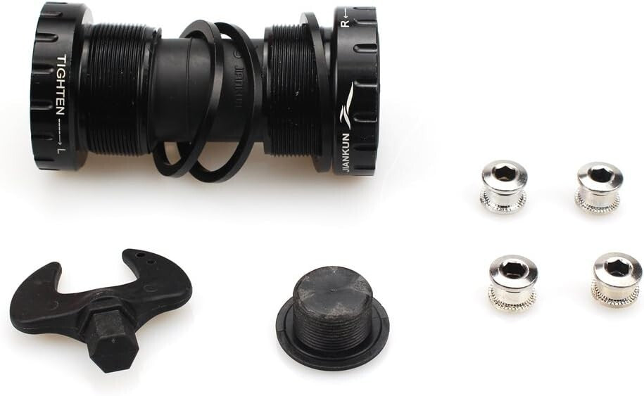 170mm Aluminum Alloy Bike Crank Arm Set with Bottom Bracket & Chainring Bolts