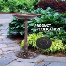 Load image into Gallery viewer, Versatile Bird Bath &amp; Solar Fountain Combo with Customizable Water Patterns