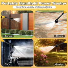 Load image into Gallery viewer, Lightweight Cordless Pressure Washer Gun - 900 PSI, Ideal for Cars and Gardens