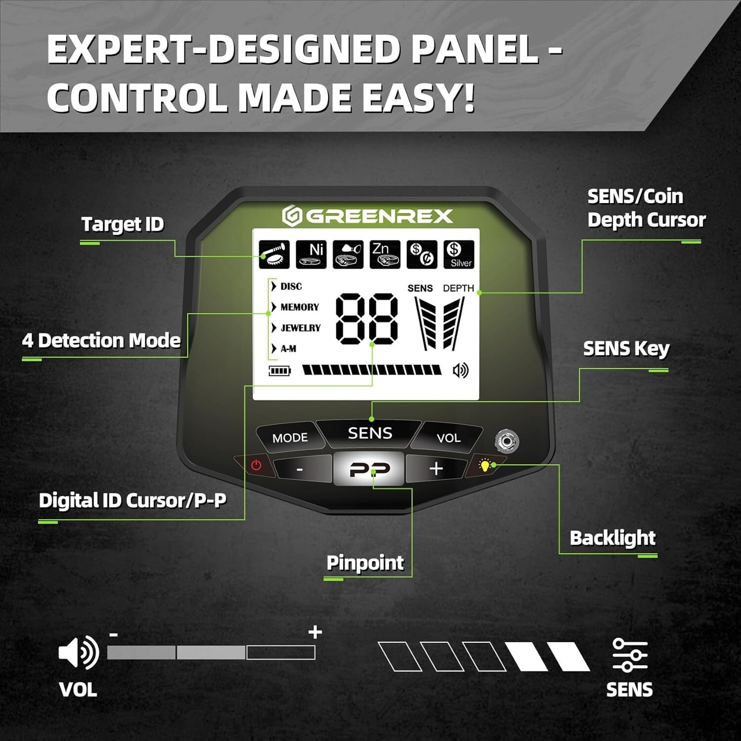 All-in-One Metal Detector Kit: Waterproof, Adjustable & Travel-Ready Accessories