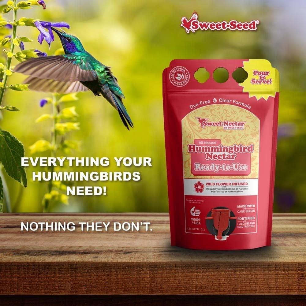 Premium 3-Pack Hummingbird Food - Calcium Infused & Long-Lasting Freshness