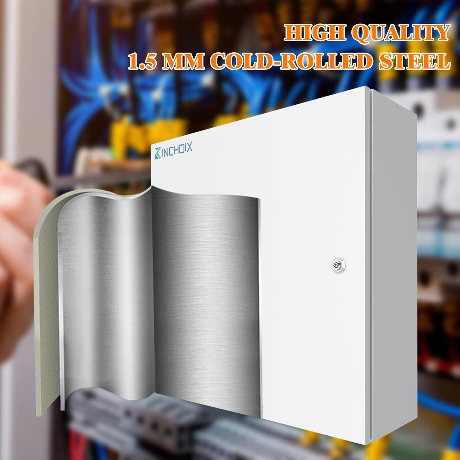 NEMA 4X Waterproof Electrical Box 24x24x8'' for Secure Outdoor Installation