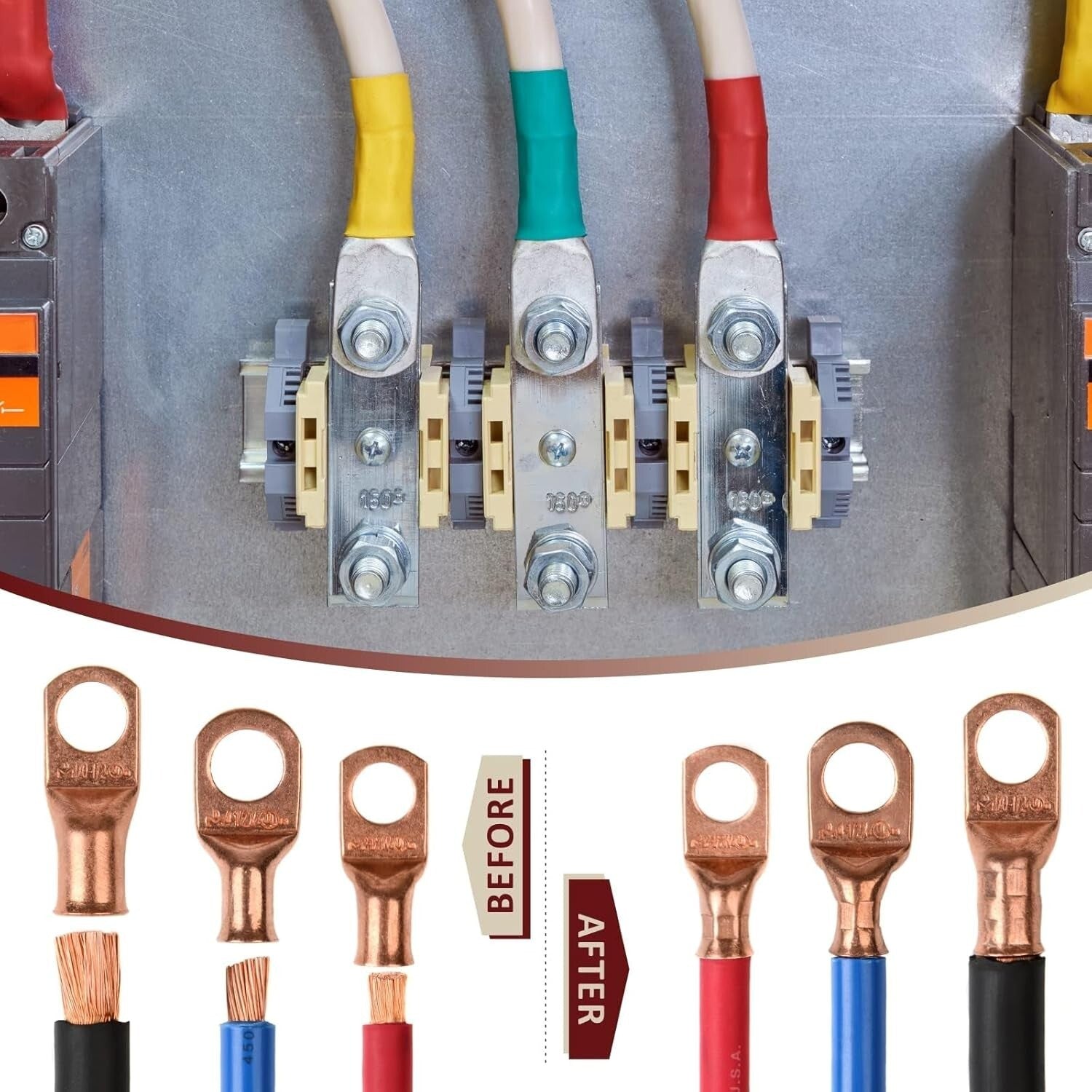 All-in-One Battery Cable Crimper & Stripper with Carrying Case - 34 Piece Set