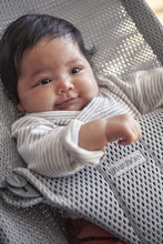 Load image into Gallery viewer, Gray Mesh Baby Bouncer - Soothing, Portable &amp; Ideal for Newborns Up to 29 Pounds