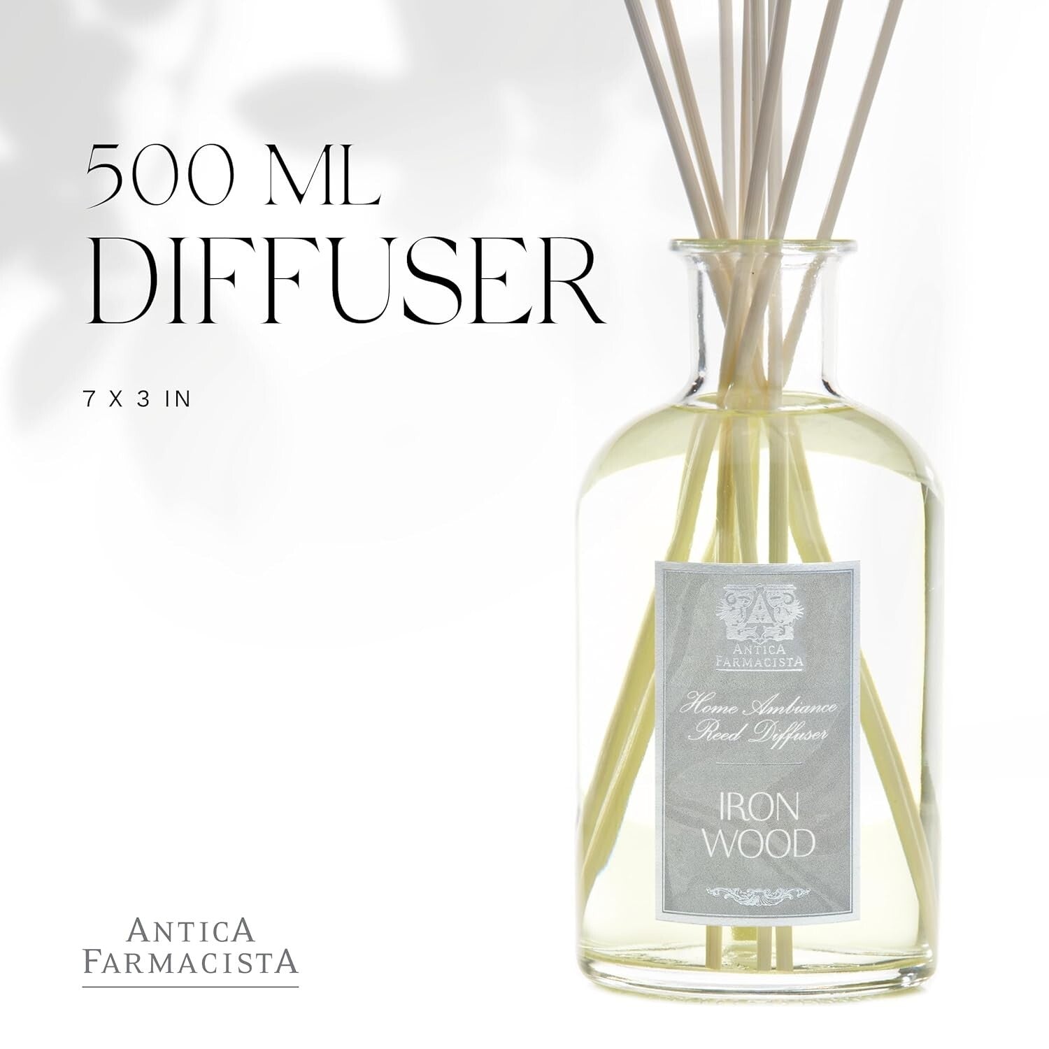Antica Farmacista Ironwood 17 fl oz Diffuser - Eco-Friendly Aroma Enhancer
